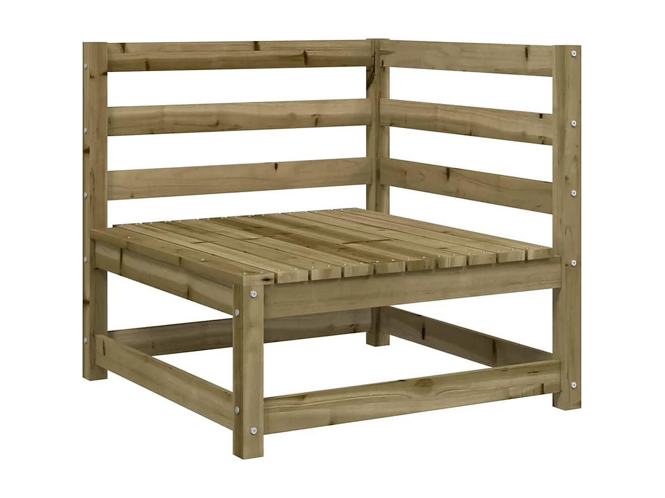 Tuinhoekbank 70x70x67 cm geïmpregneerd grenenhout