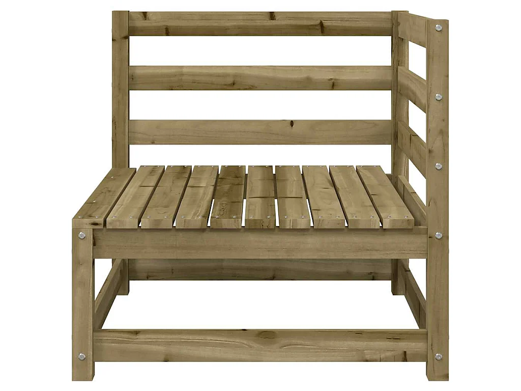 Canapé d'angle de jardin 70x70x67 cm bois de pin imprégné