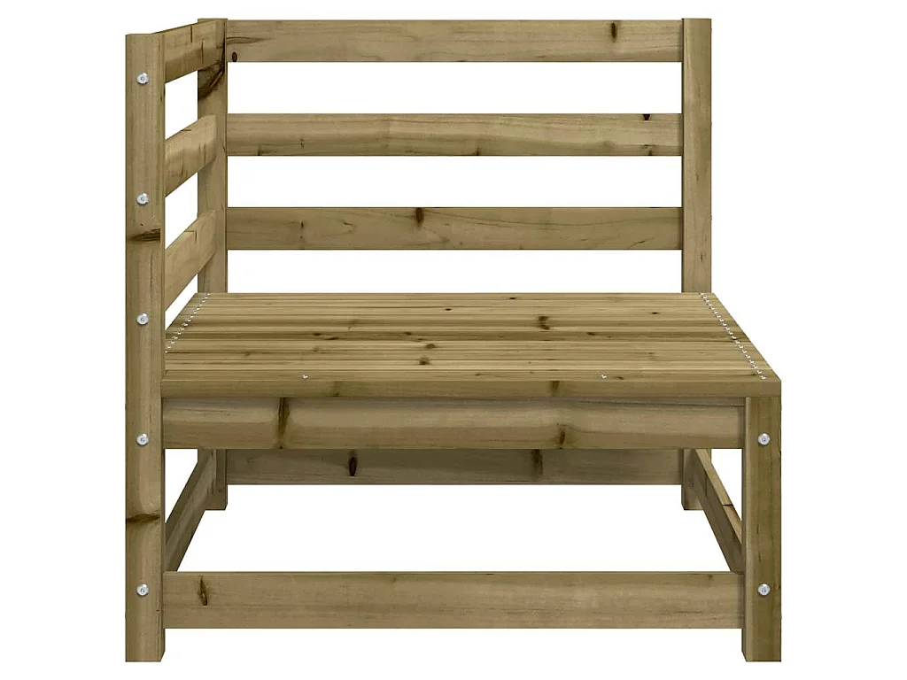 Canapé d'angle de jardin 70x70x67 cm bois de pin imprégné