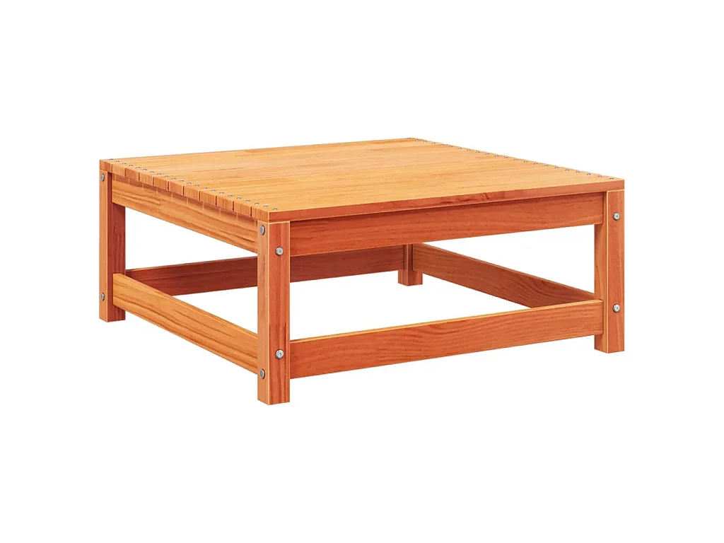 Canapé de jardin sans accoudoirs avec coussins et repose-pieds
