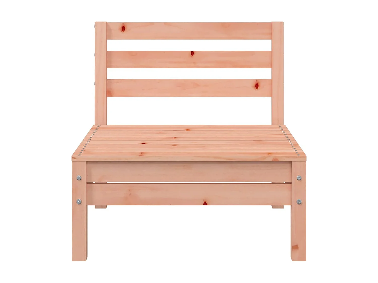 Canapés de jardin sans accoudoirs 2 pcs bois massif douglas