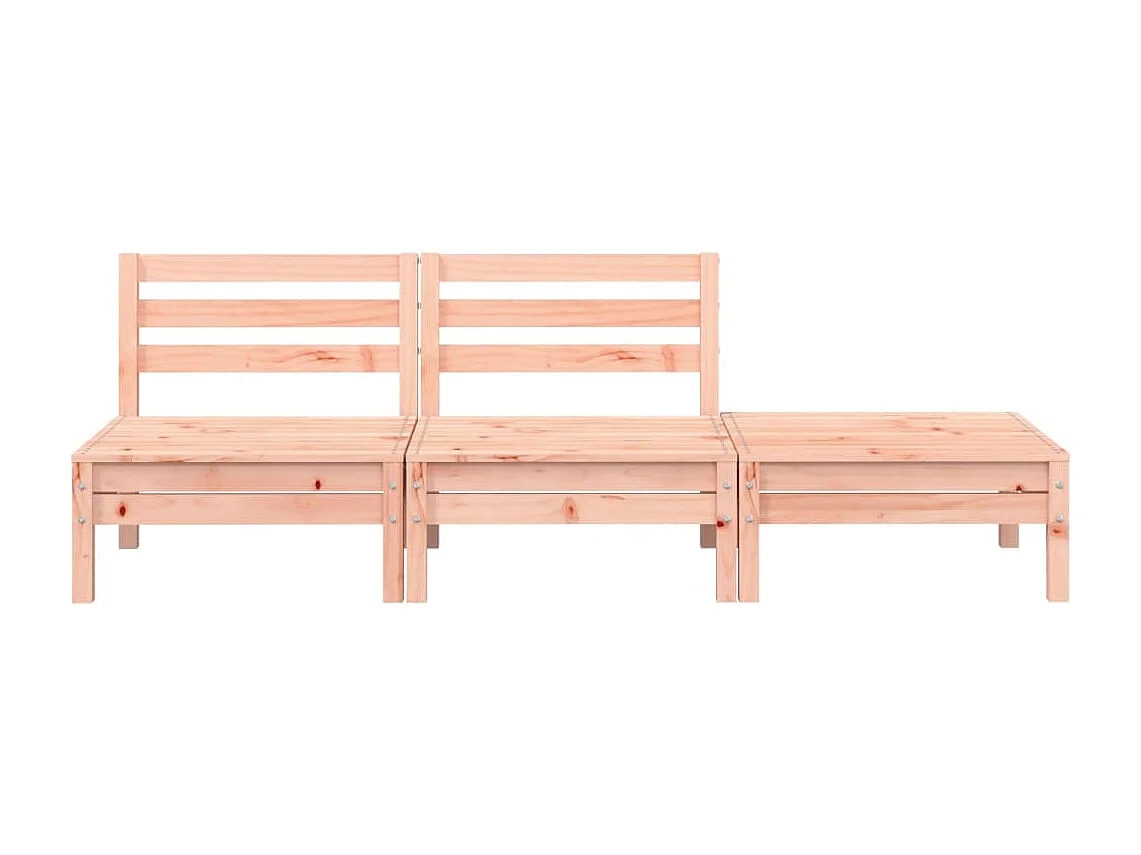 Canapé de jardin 3 places bois massif de douglas