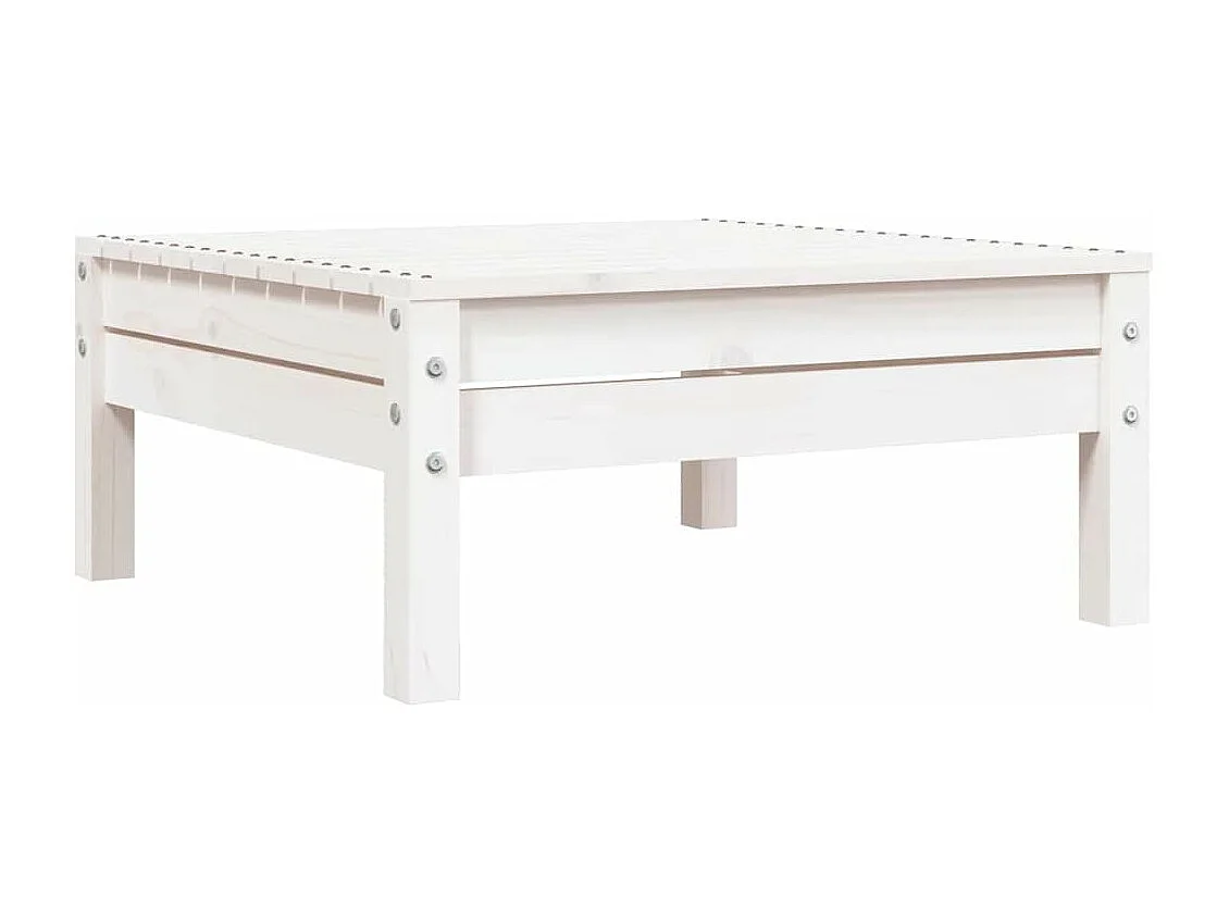 Sofá de 3 lugares para jardim pinho maciço branco