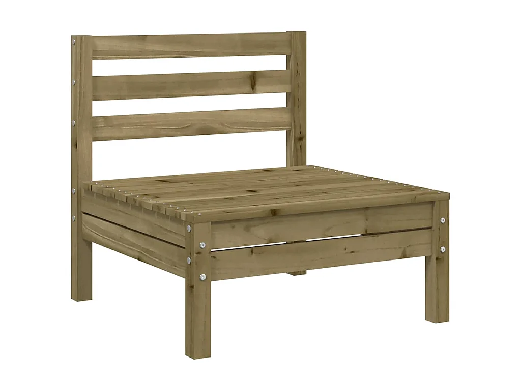 Gartensofas ohne Armlehnen 4 Stk. Kiefernholz Imprägniert
