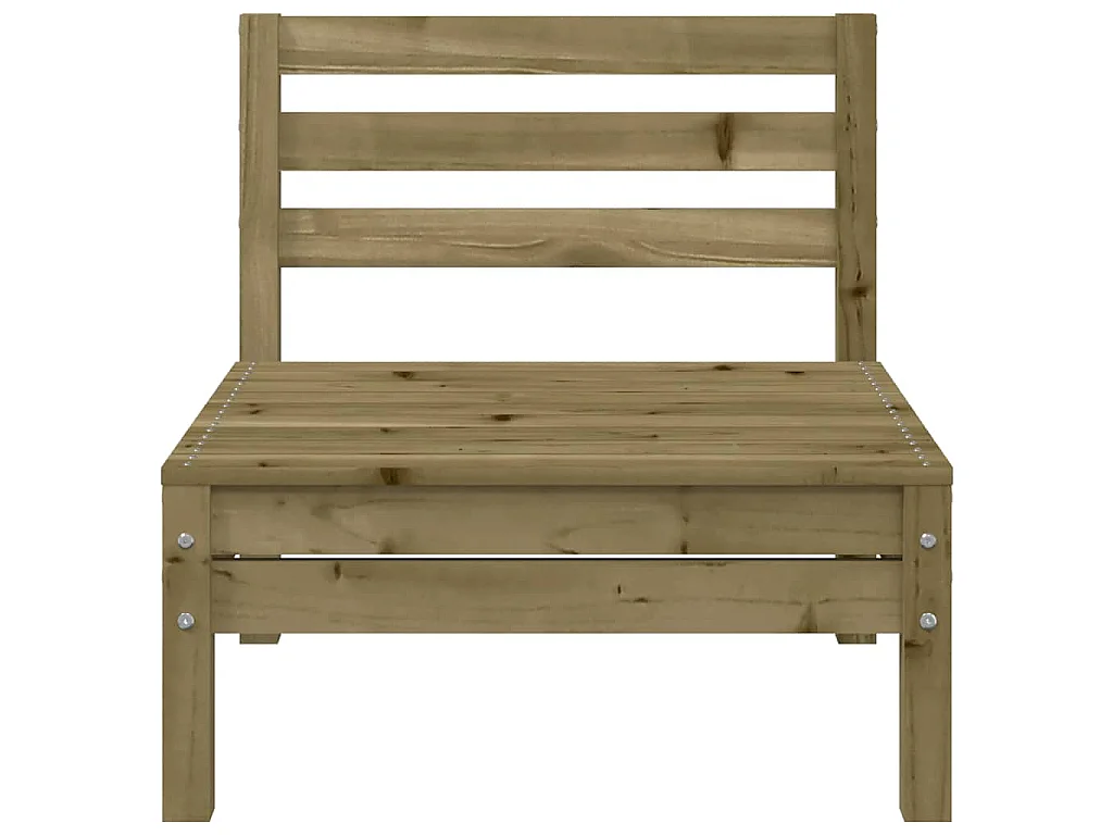 Gartensofas ohne Armlehnen 4 Stk. Kiefernholz Imprägniert