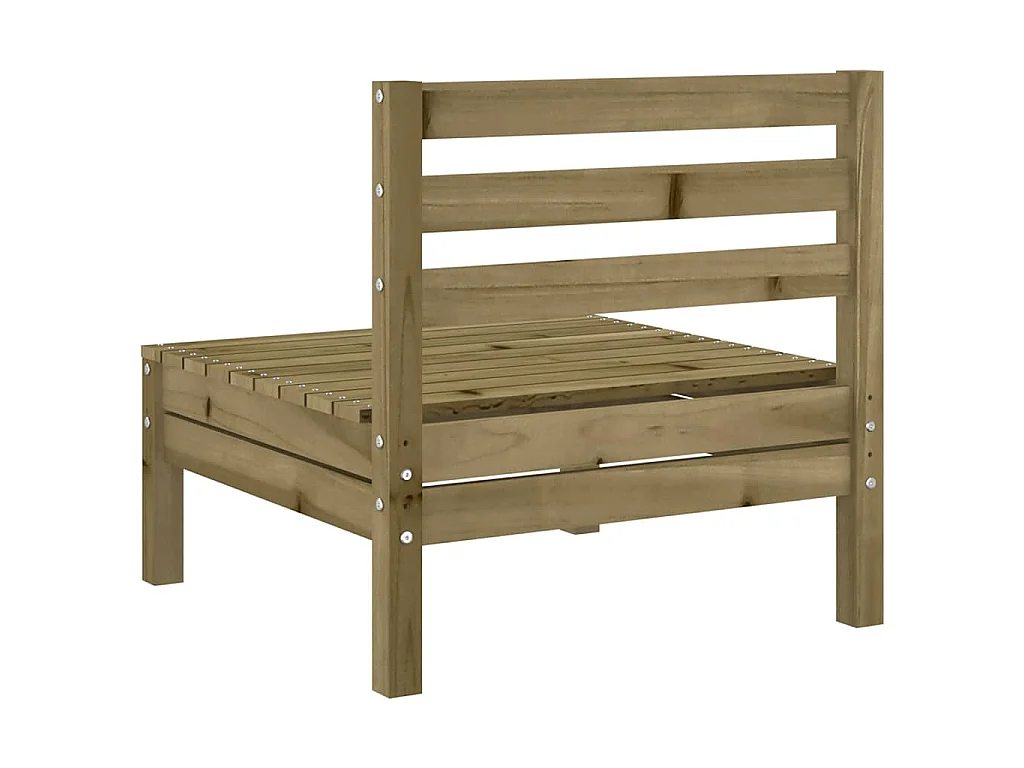 Gartensofas ohne Armlehnen 4 Stk. Kiefernholz Imprägniert