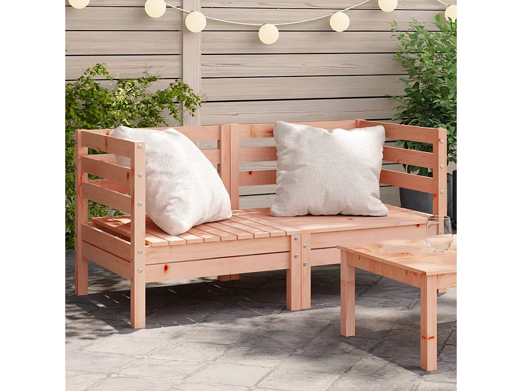 Canapés d'angle de jardin 2 pcs bois massif douglas