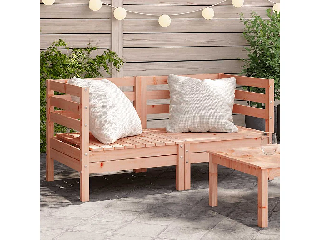 Divani Angolari da Giardino 2pz in Legno Massello di Douglas