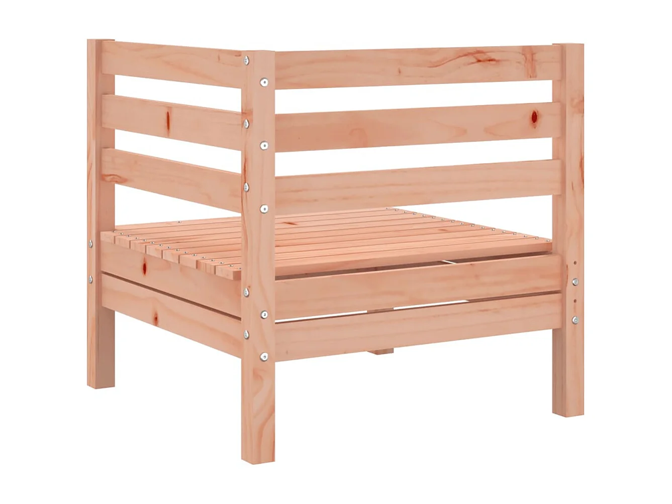 Divani Angolari da Giardino 2pz in Legno Massello di Douglas