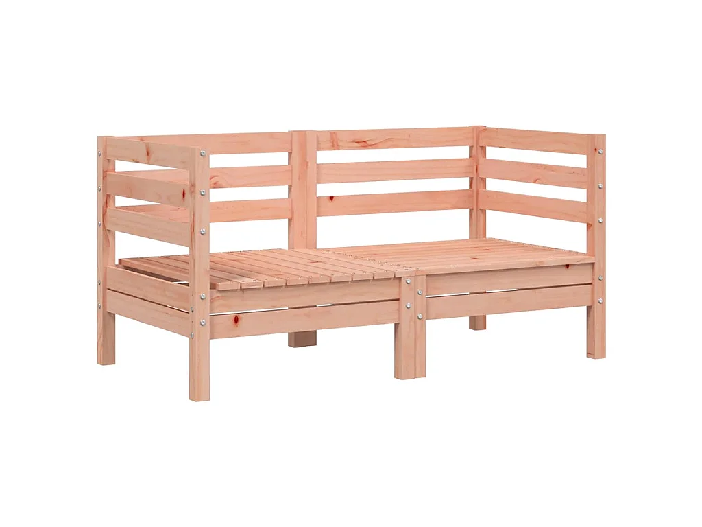 Divani Angolari da Giardino 2pz in Legno Massello di Douglas