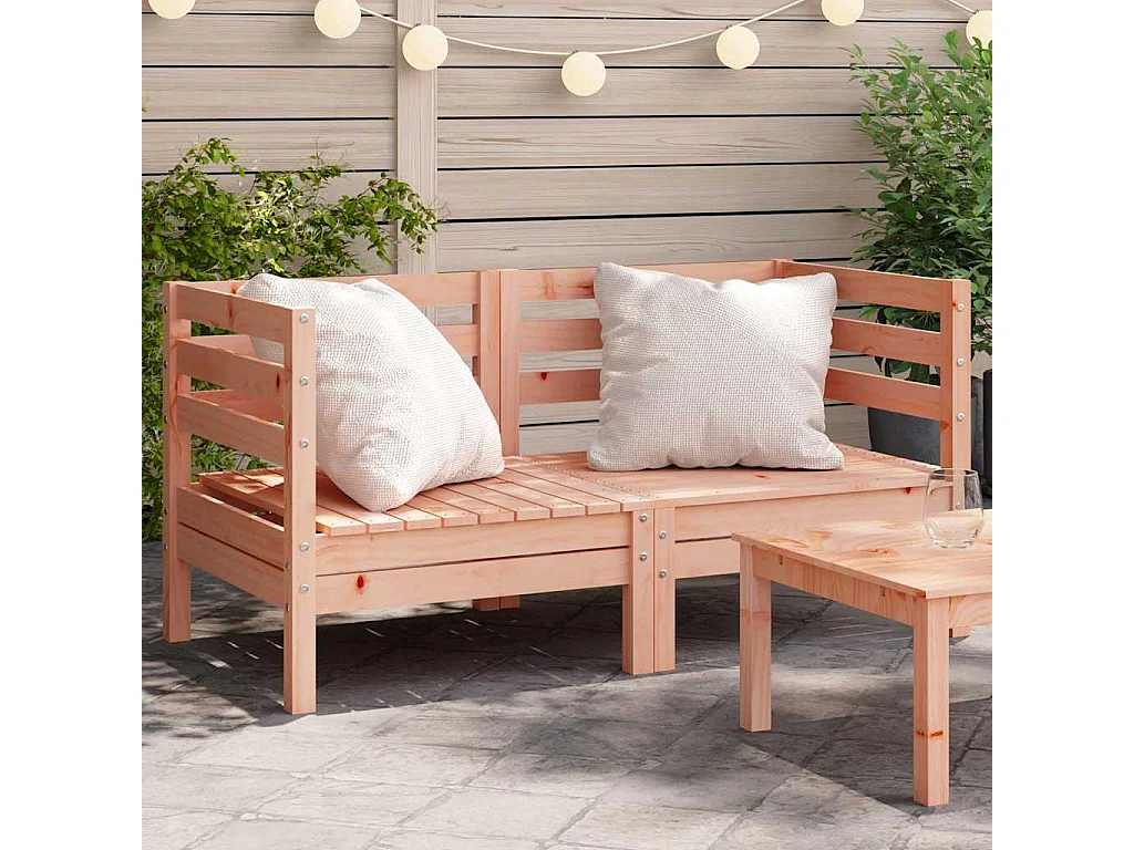 Divani Angolari da Giardino 2pz in Legno Massello di Douglas