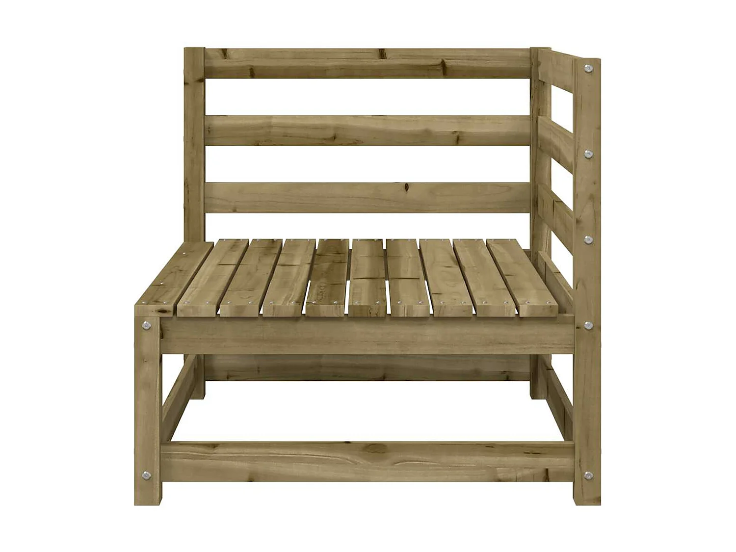 Gartensofa 2-Sitzer Kiefernholz Imprägniert