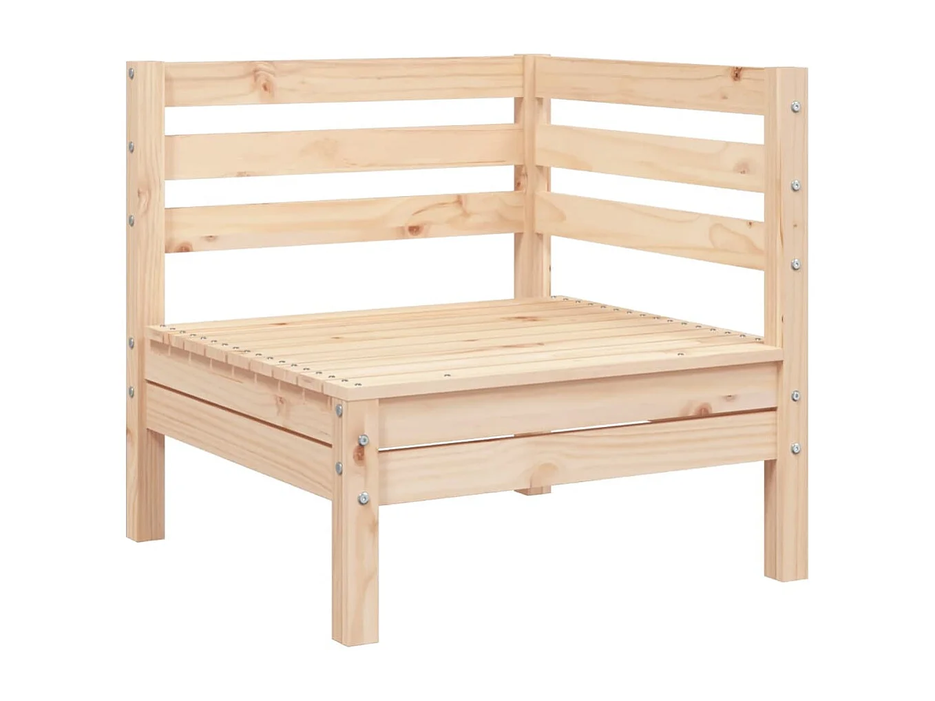 Garten-Ecksofa Massivholz Kiefer