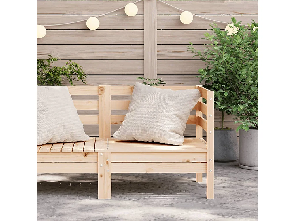 Garten-Ecksofa Massivholz Kiefer