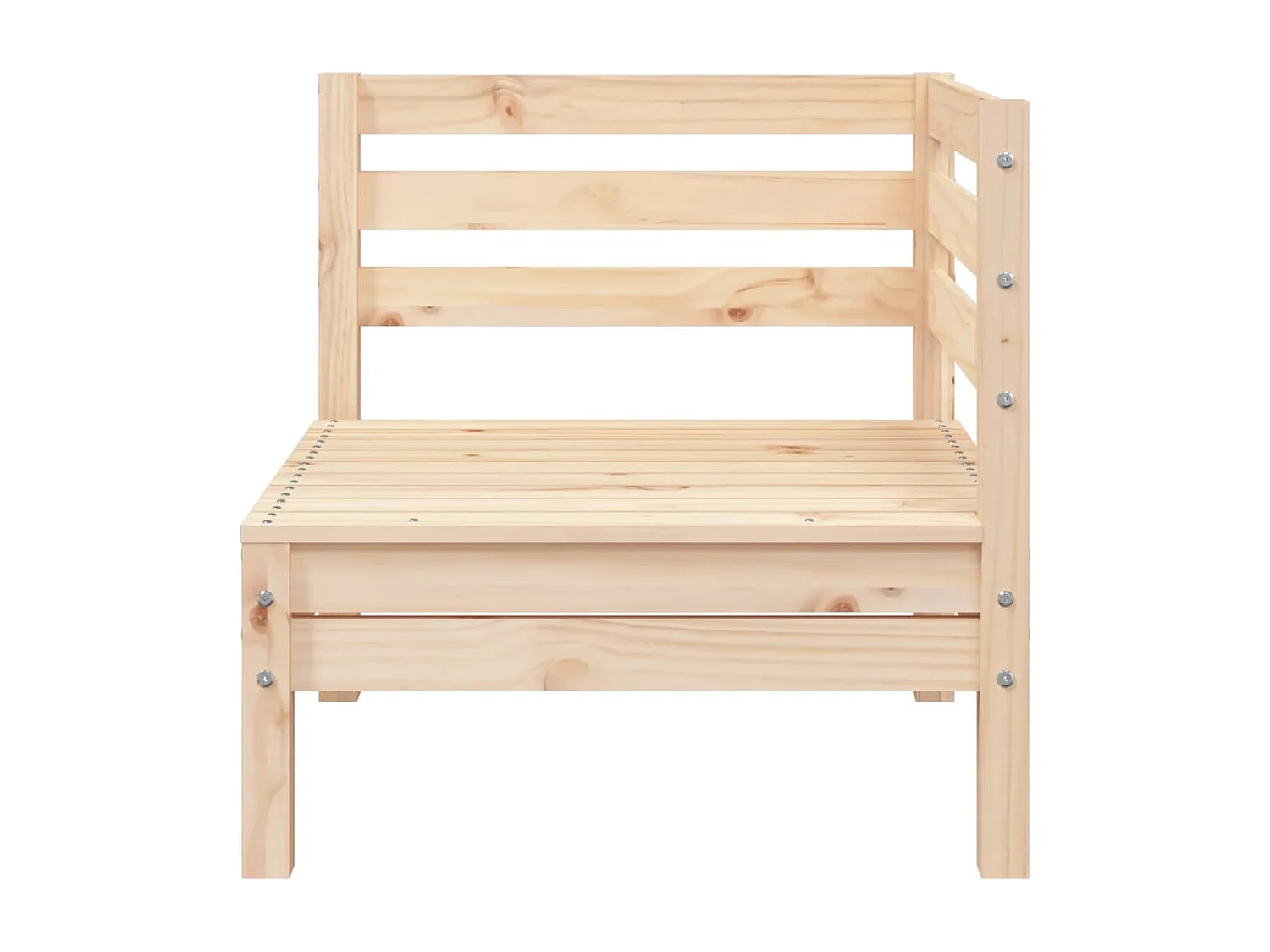 Garten-Ecksofa Massivholz Kiefer