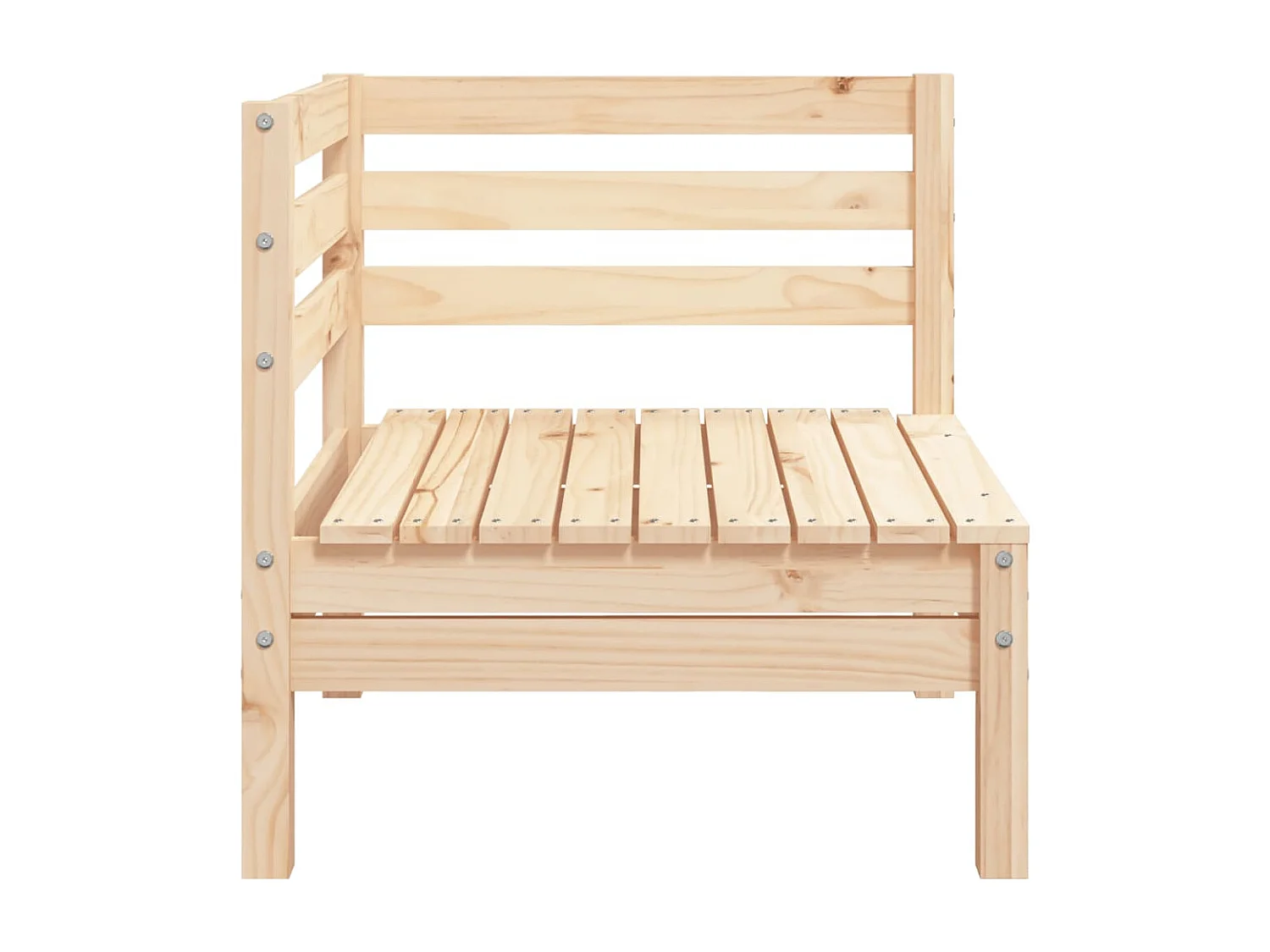 Garten-Ecksofa Massivholz Kiefer