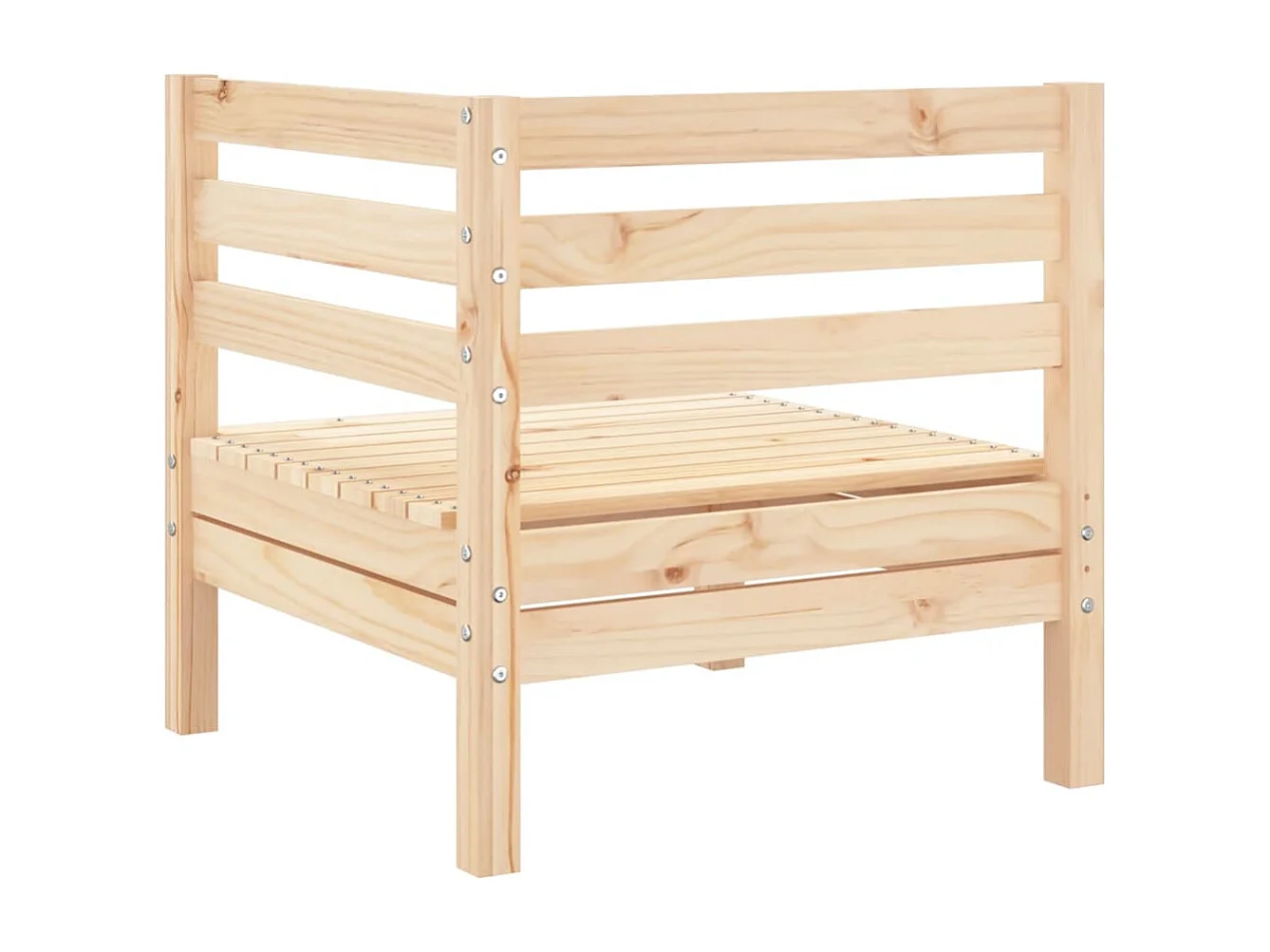 Garten-Ecksofa Massivholz Kiefer