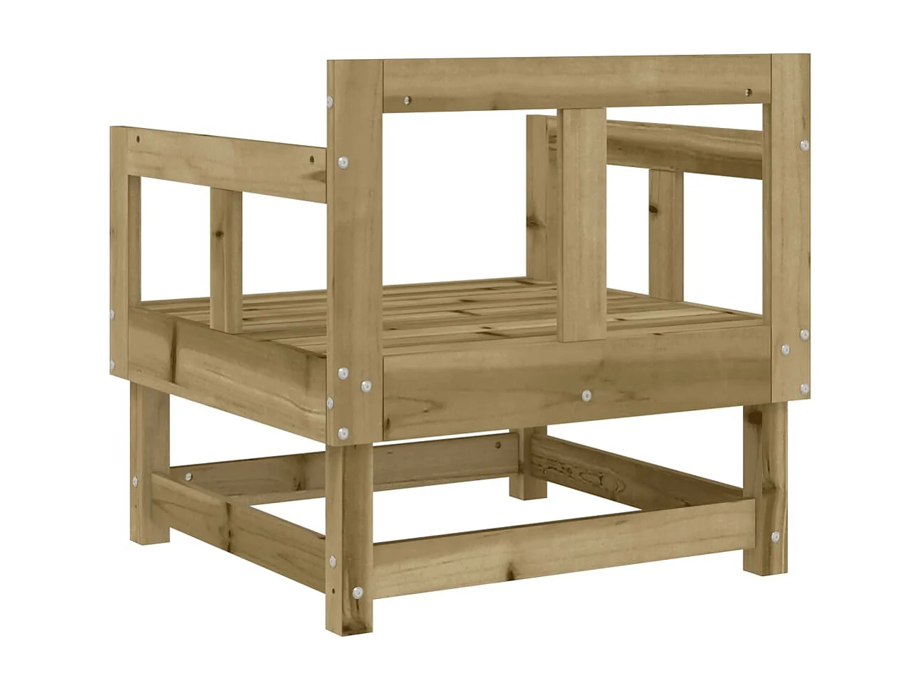 Chaises de jardin lot de 2 bois de pin imprégné