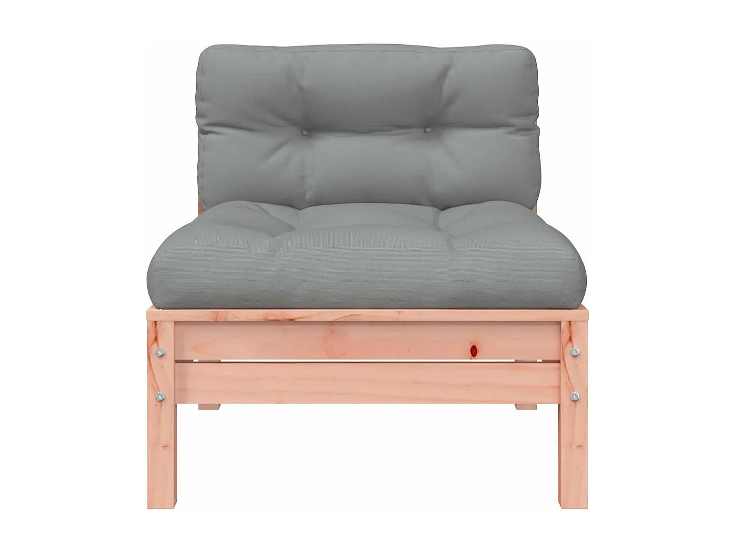 Canapé de jardin avec coussins et repose-pied 3 places