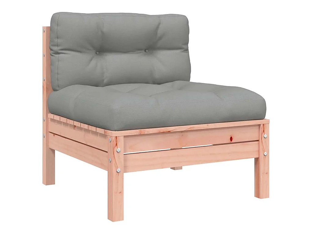 Gartensofa mit Kissen und Hocker 3-Sitzer