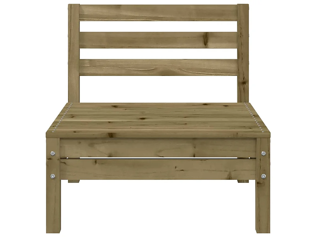 Gartensofas ohne Armlehnen 2 Stk. Kiefernholz Imprägniert