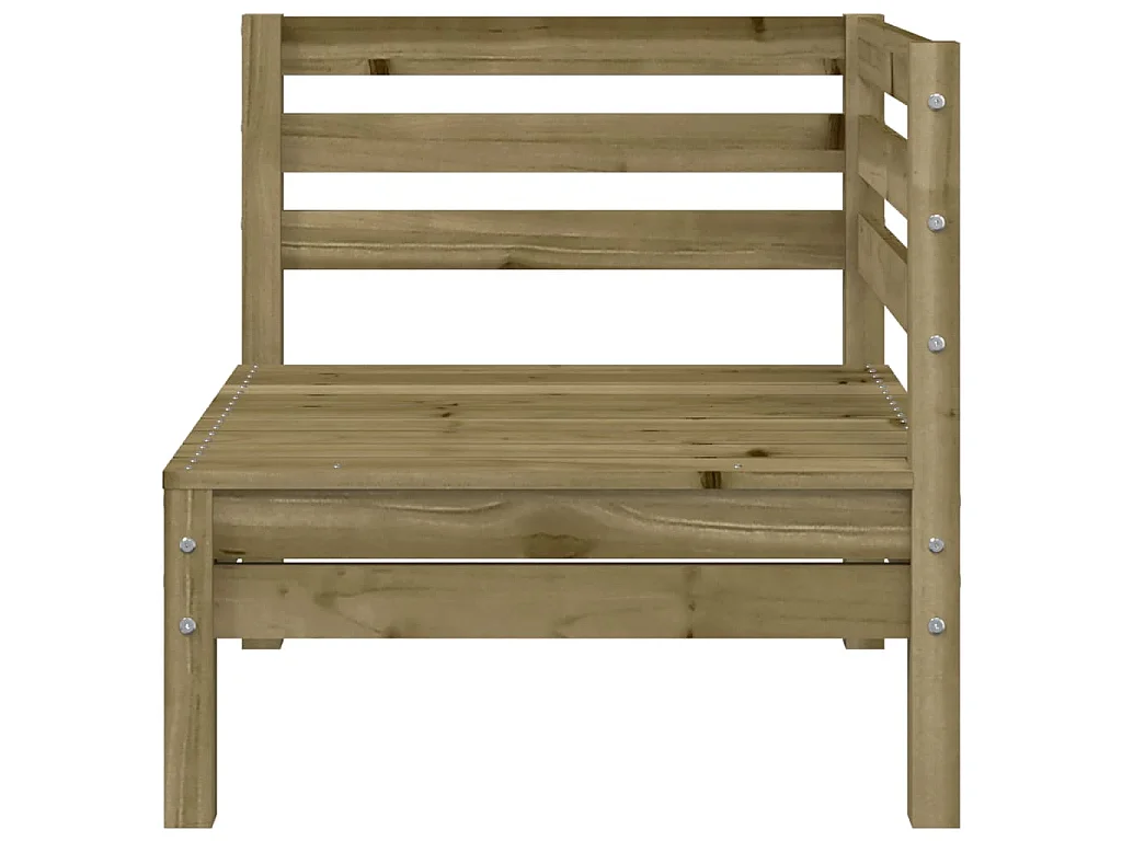 Gartensofa 4-Sitzer Kiefernholz Imprägniert