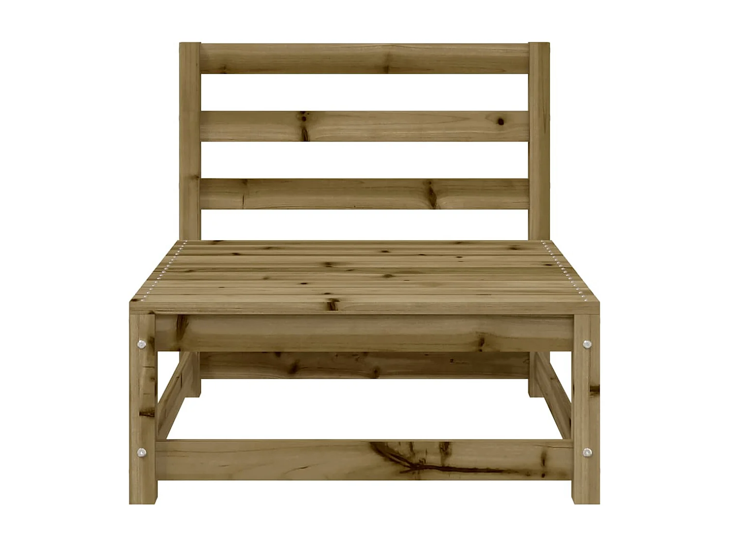 Divani Giardino Senza Braccioli 2pz 70x70x67 cm Pino Impregnato