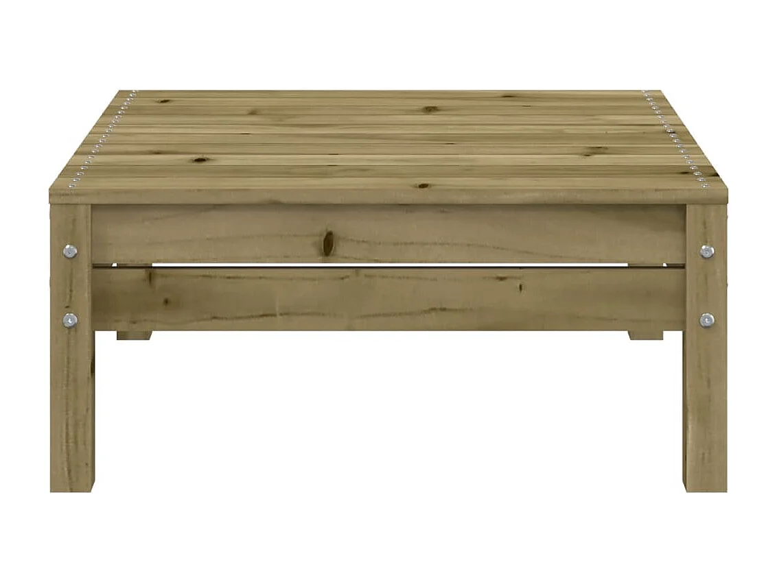 Gartensofa 3-Sitzer mit Hocker Kiefernholz Imprägniert