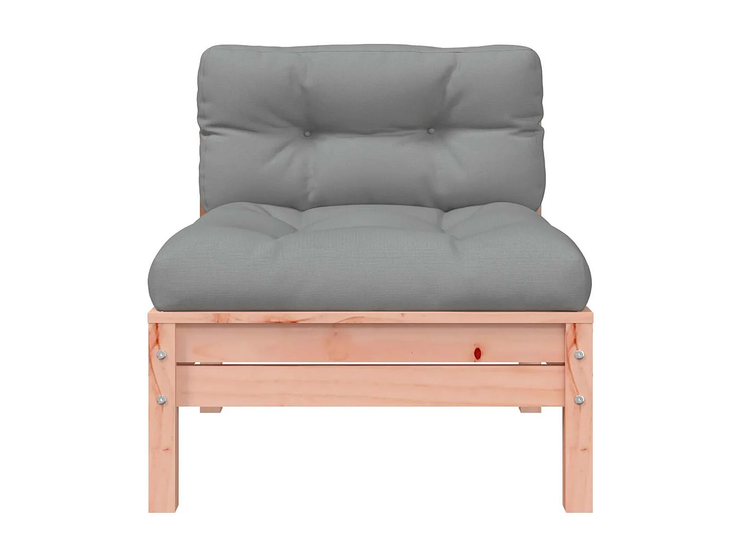 Canapé de jardin avec coussins et repose-pied 2 places