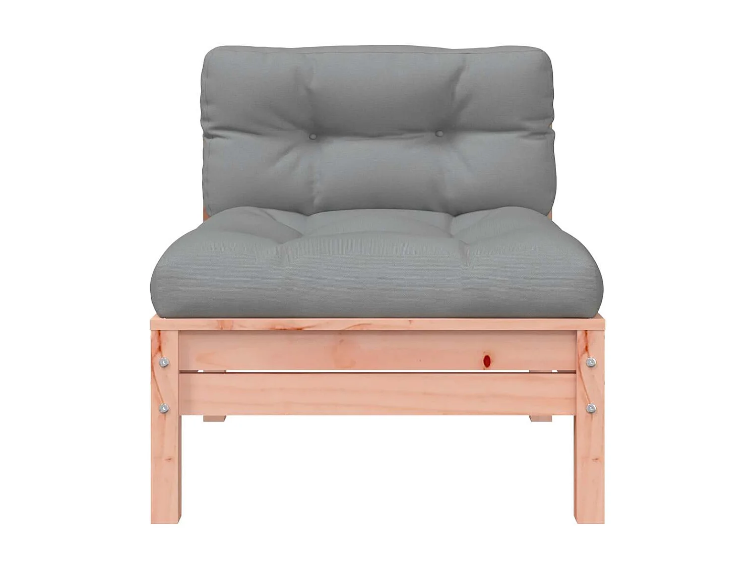 Canapé de jardin sans accoudoirs coussins bois massif douglas