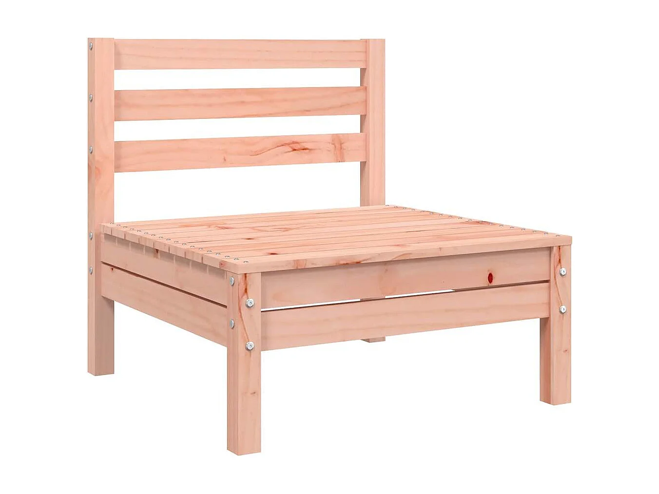 Canapé de jardin sans accoudoirs coussins bois massif douglas