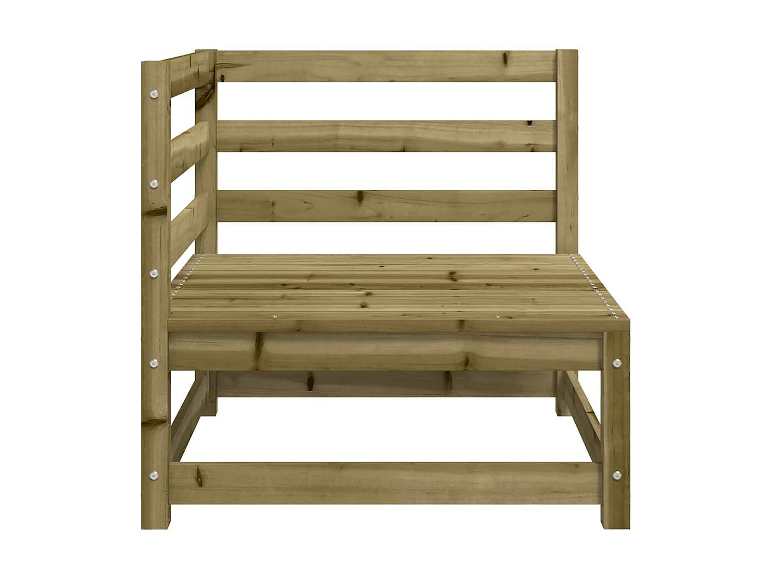 Canapés d'angle de jardin 2 pcs 70x70x67cm bois de pin imprégné