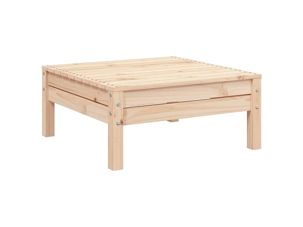 Repose-pied de jardin bois de pin massif