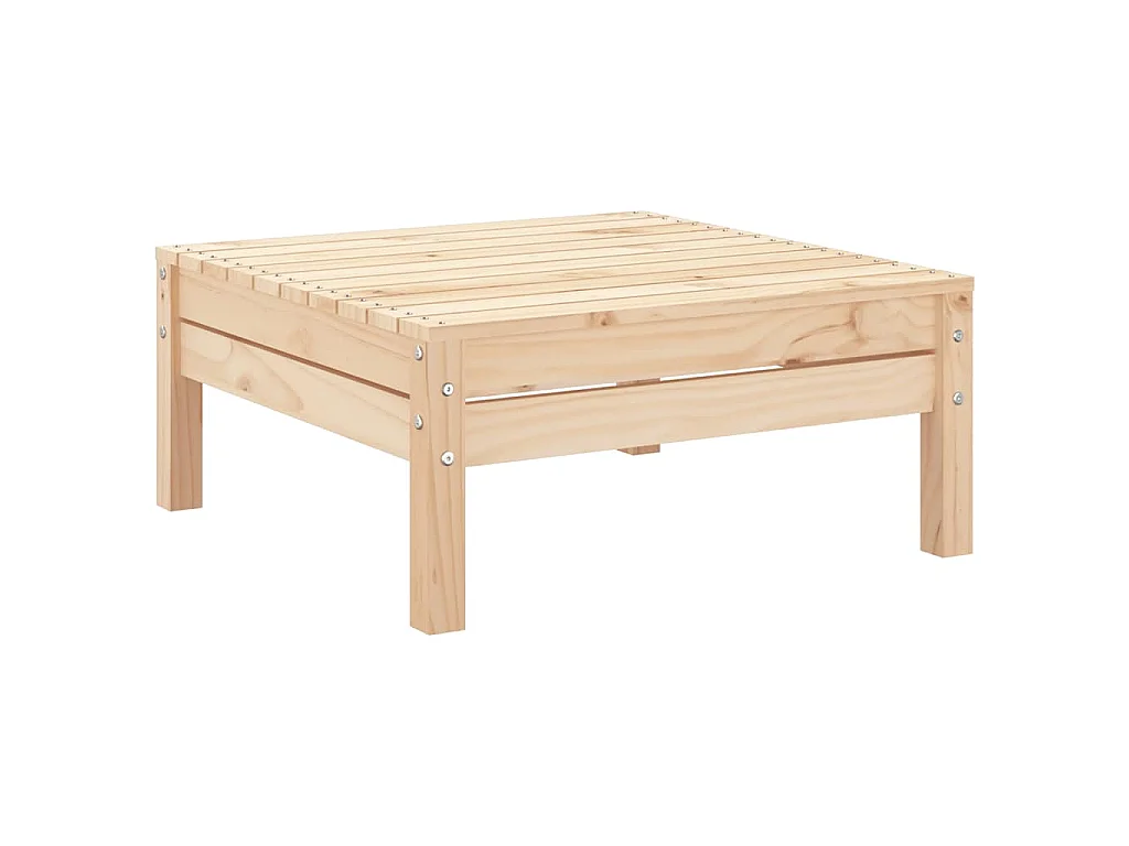 Repose-pied de jardin bois de pin massif