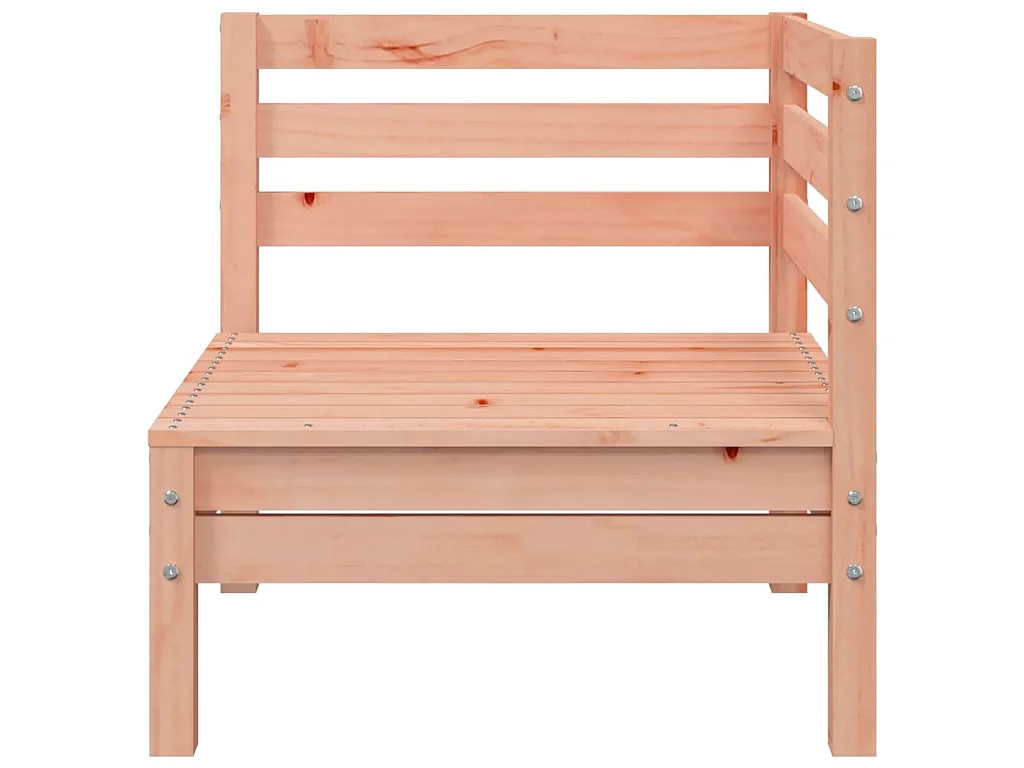 Canapé de jardin 3 places avec repose-pied bois massif douglas