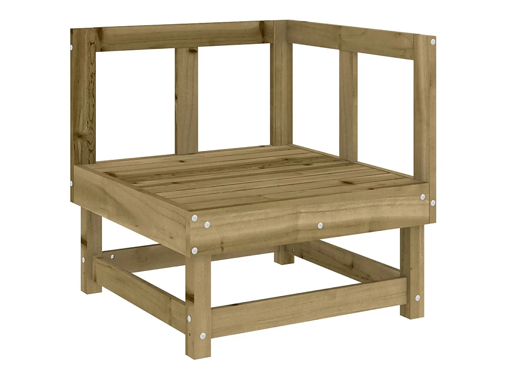 Garten-Ecksofa Imprägniertes Kiefernholz
