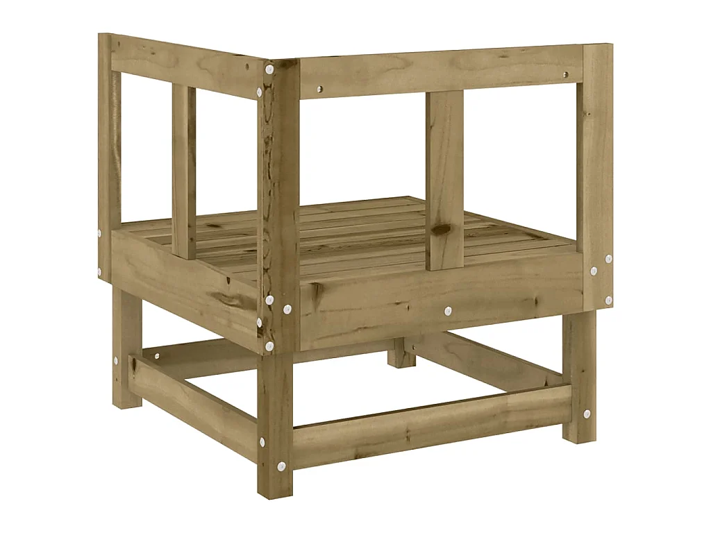 Garten-Ecksofa Imprägniertes Kiefernholz