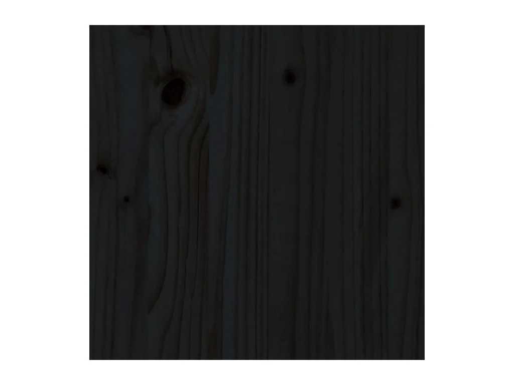 Chaises de jardin lot de 2 noir bois massif de pin