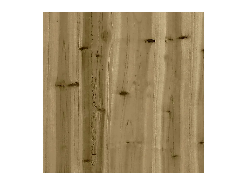 Gartensofa 2-Sitzer mit Hocker Kiefernholz Imprägniert