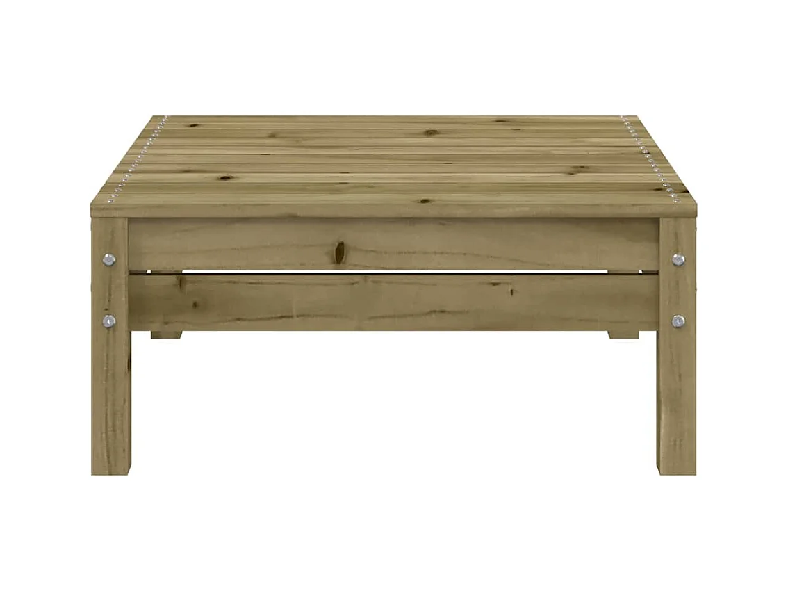 Gartensofa 2-Sitzer mit Hocker Kiefernholz Imprägniert