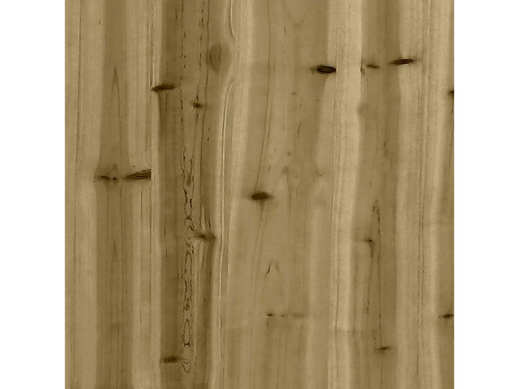 Tuinbank 2-zits met voetenbank geïmpregneerd hout
