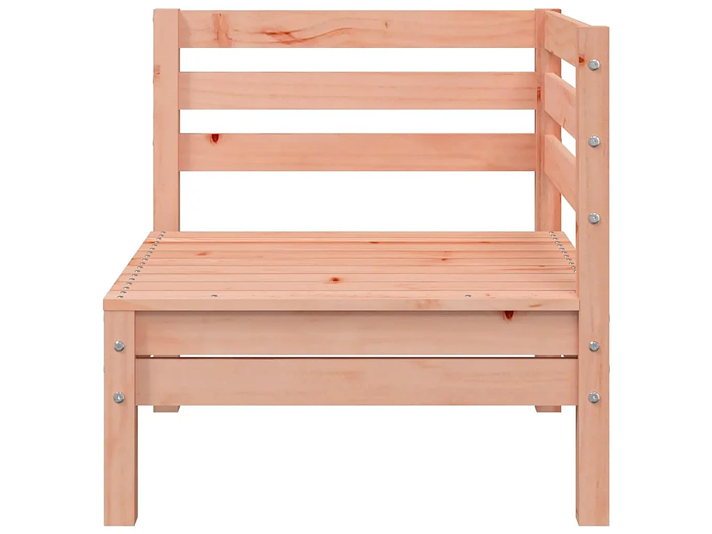 Canapé de jardin 2 places avec repose-pied bois massif douglas