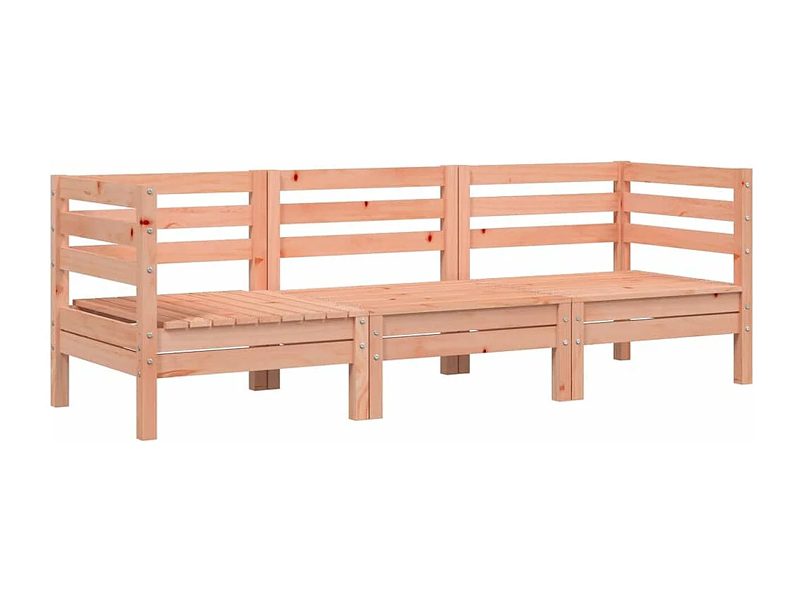 Canapé de jardin 3 places bois massif de douglas