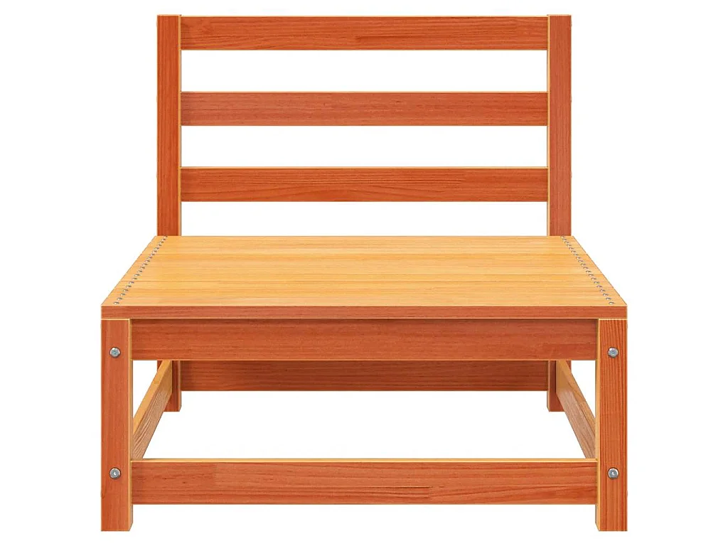 Tuinbank zonder armleuningen 70x70x67 cm grenenhout wasbruin