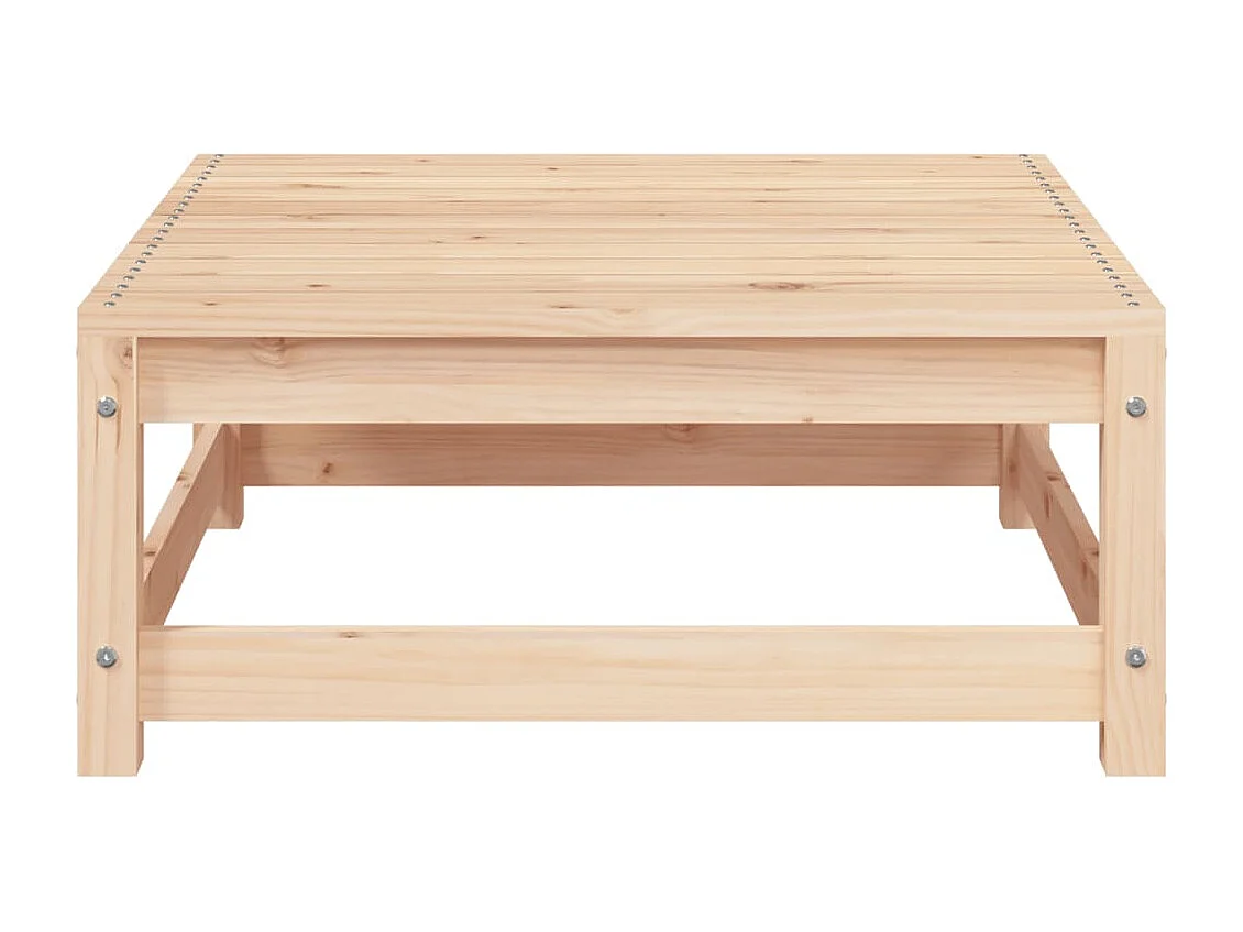 Garten-Ecksofa mit Kissen und Hocker