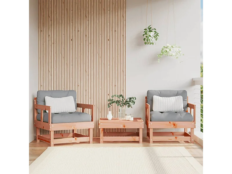 Gartenstühle 2 Stk. Massivholz Douglasie