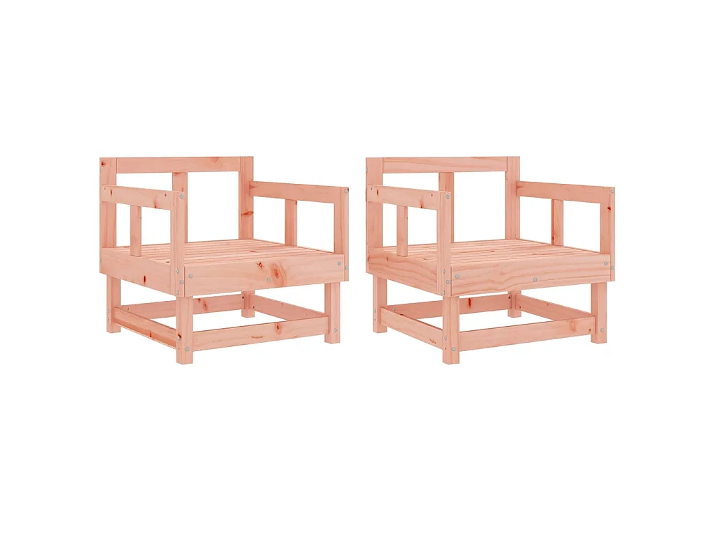 Gartenstühle 2 Stk. Massivholz Douglasie