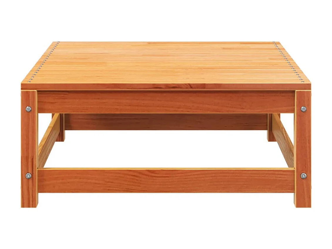 Canapé de jardin sans accoudoirs repose-pieds bois pin massif