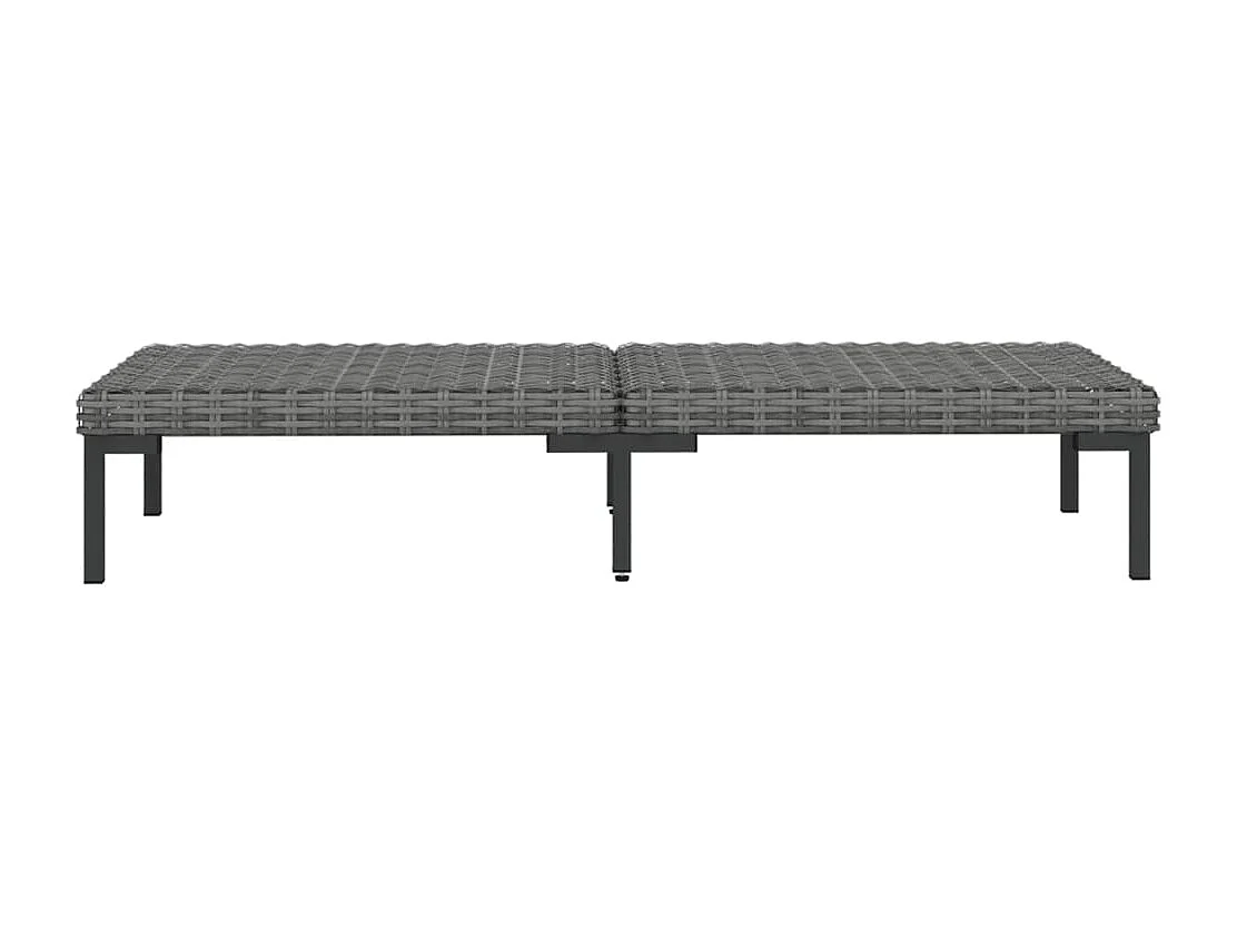 Set sofás de jardín 8 pzas cojines ratán sintético gris oscuro