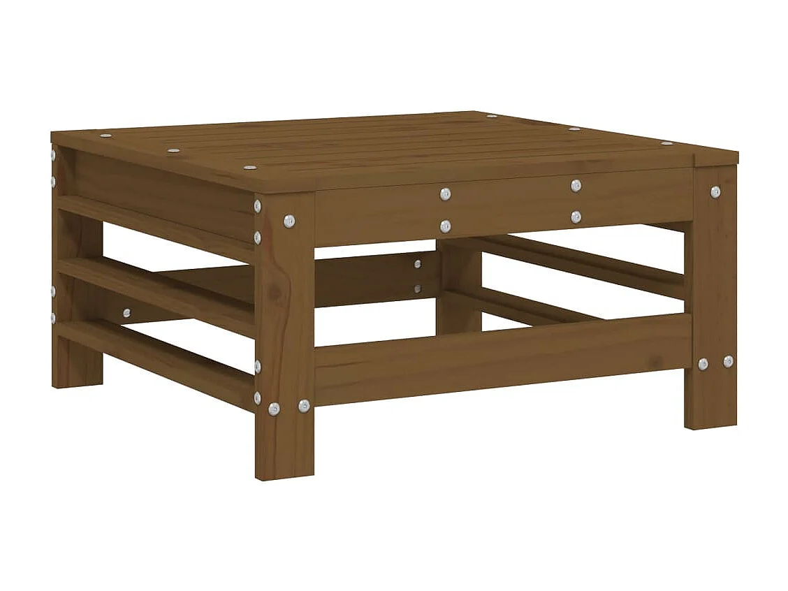 5-tlg. Garten-Lounge-Set Honigbraun Massivholz Kiefer
